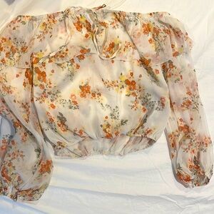 Abercrombie and Fitch XS .Made in India. Fresh floral blouse.used only once .